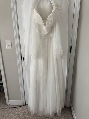 Magnolia Bride Elise English Net A-line tulle wedding gown